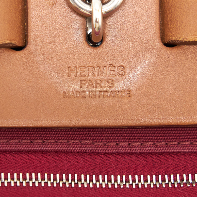 Hermes Herbag 31 Plum Red