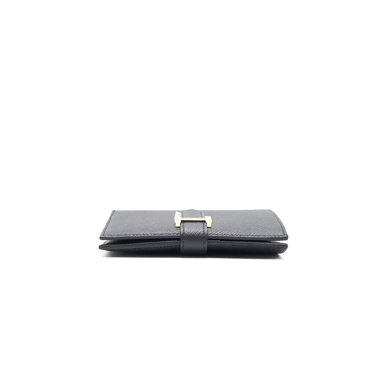 Hermes Bearn Compact Wallet Black RGHW