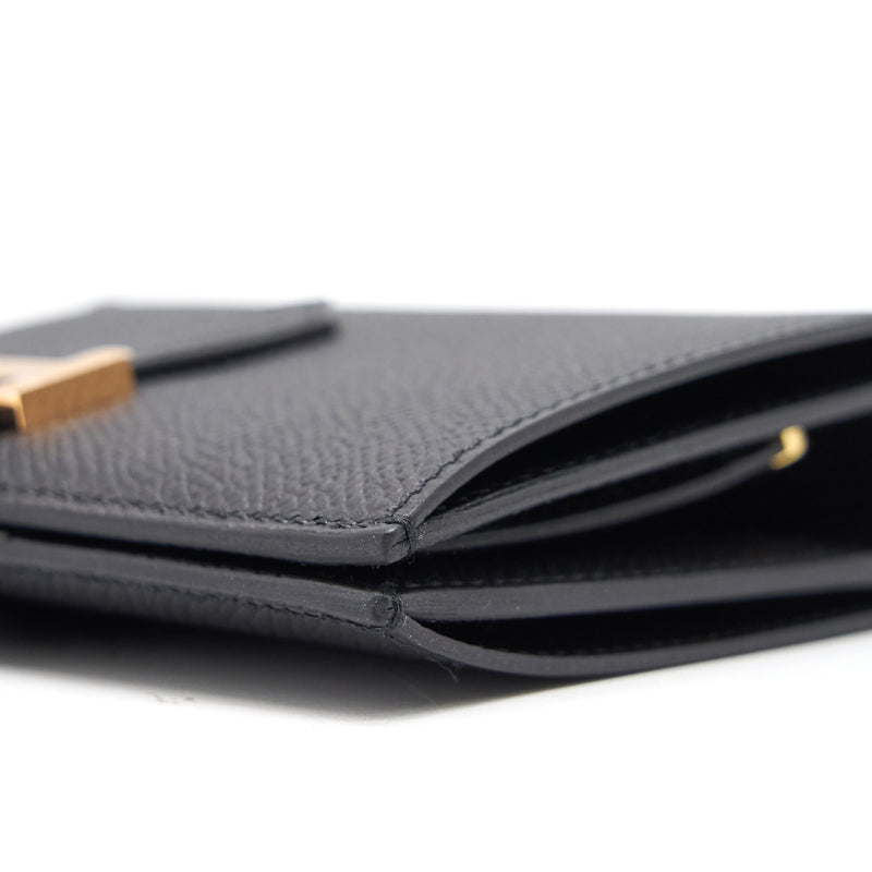 Hermes Bearn Compact Wallet Black RGHW