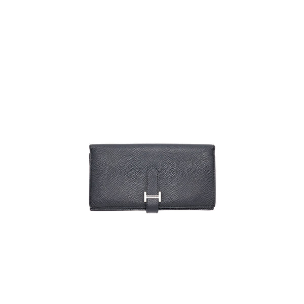 Hermes Bearn Wallet Black SHW