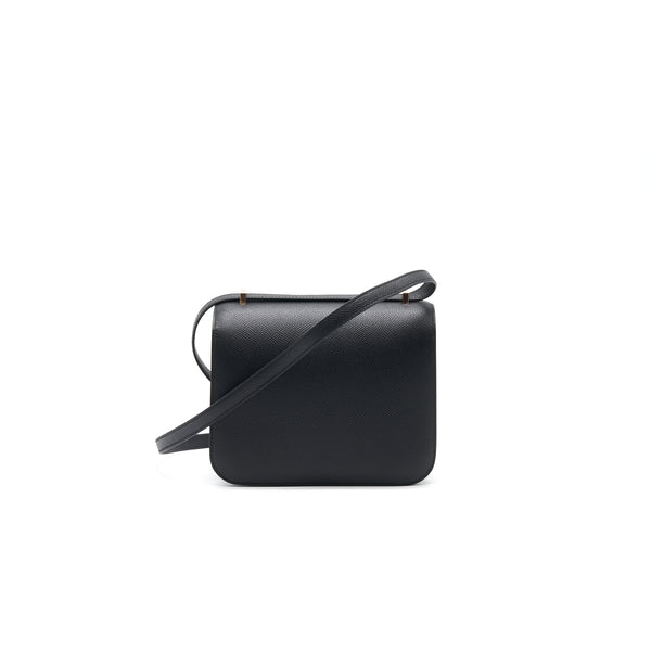 Hermes Constance Mini Black RGHW Epsom Stamp Y