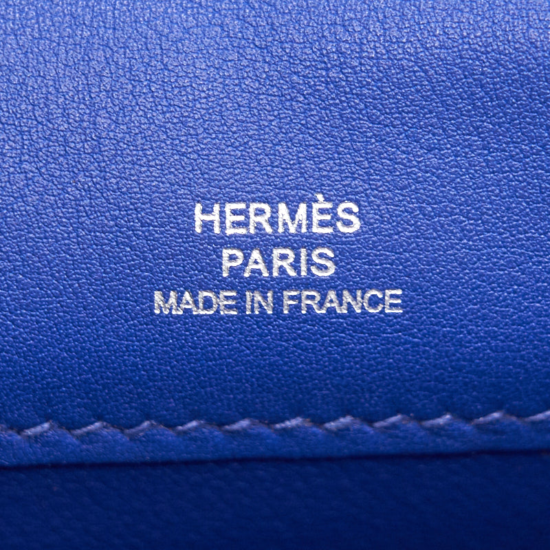 Hermes Kelly Danse  Electric Blue SHW stamp P