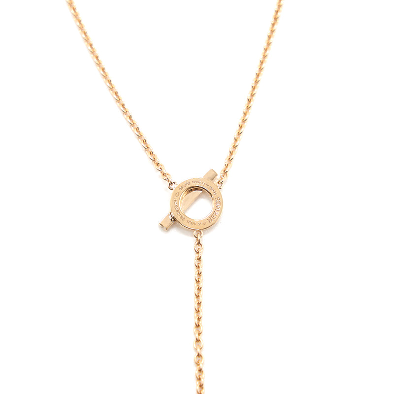 Hermes Lariat Finesse Necklace Rosegold