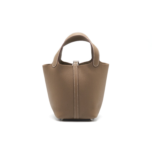 Hermes Picotin 18 Lock Bag Etoupe SHW Stamp Z