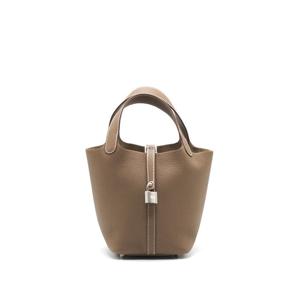 Hermes Picotin 18 Lock Bag Etoupe SHW Stamp Z