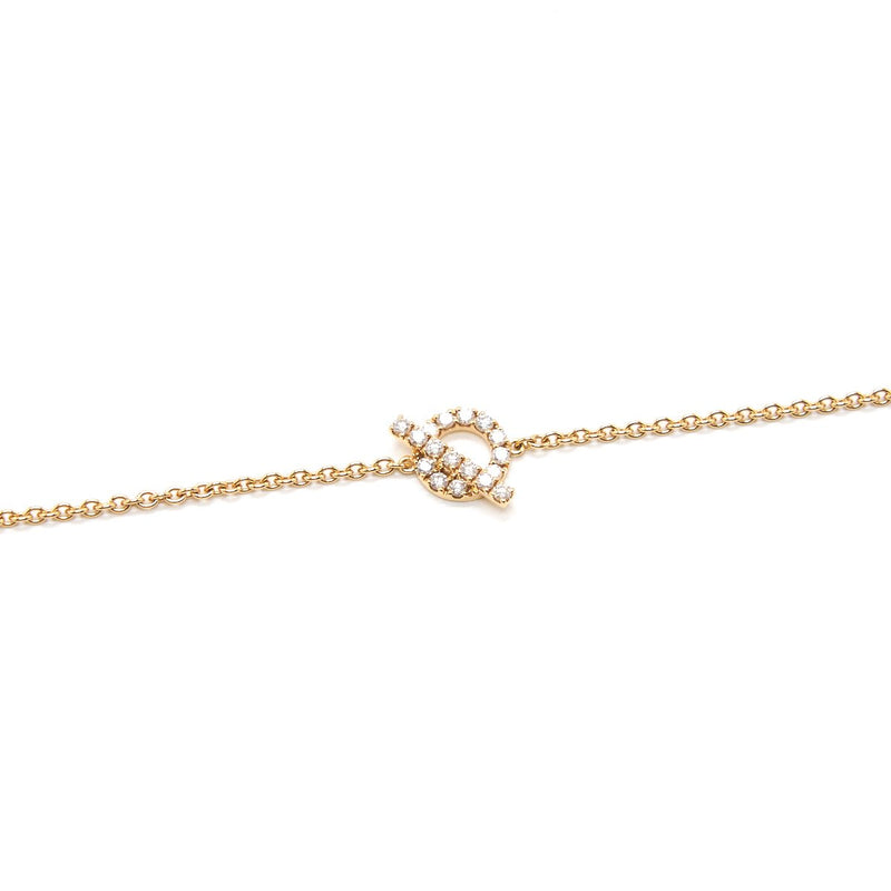 Hermes Finesse Bracelet Rose Gold With Diamonds