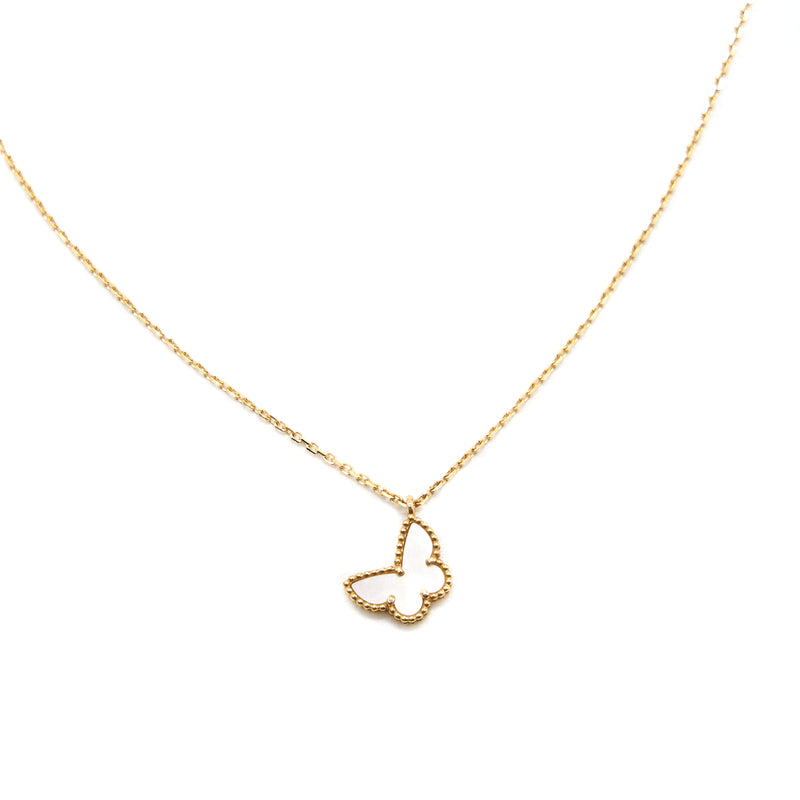 VAN CLEEF & ARPELS 18K White Gold Diamond Sweet Alhambra Pendant Necklace  499478 | FASHIONPHILE