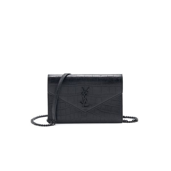 Saint Laurent So Black Envelope Wallet on Chain