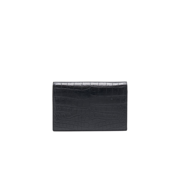 Saint Laurent So Black Envelope Wallet on Chain