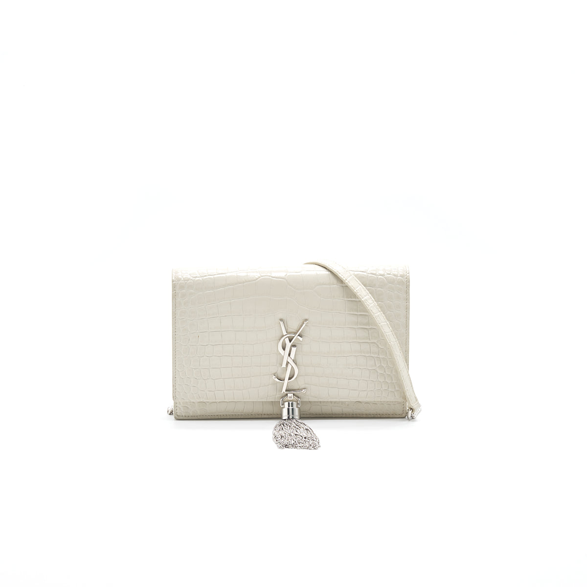Saint Laurent /YSL Kate small chain wallet with tassel in