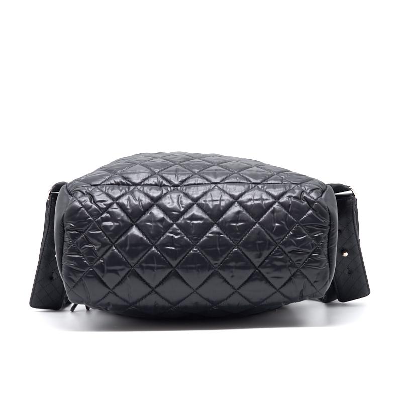 Chanel Black Quilted Nylon and Leather Coco Cocoon Backpack - EMIER