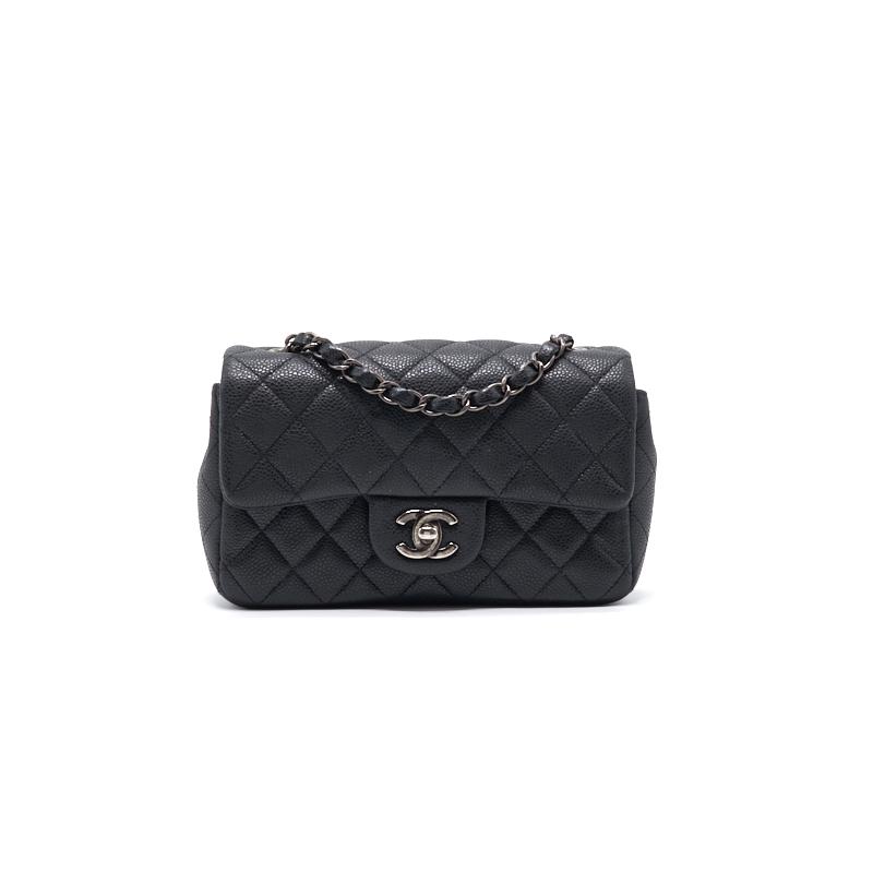 Chanel Caviar Rectangular Mini Flap Bag - EMIER