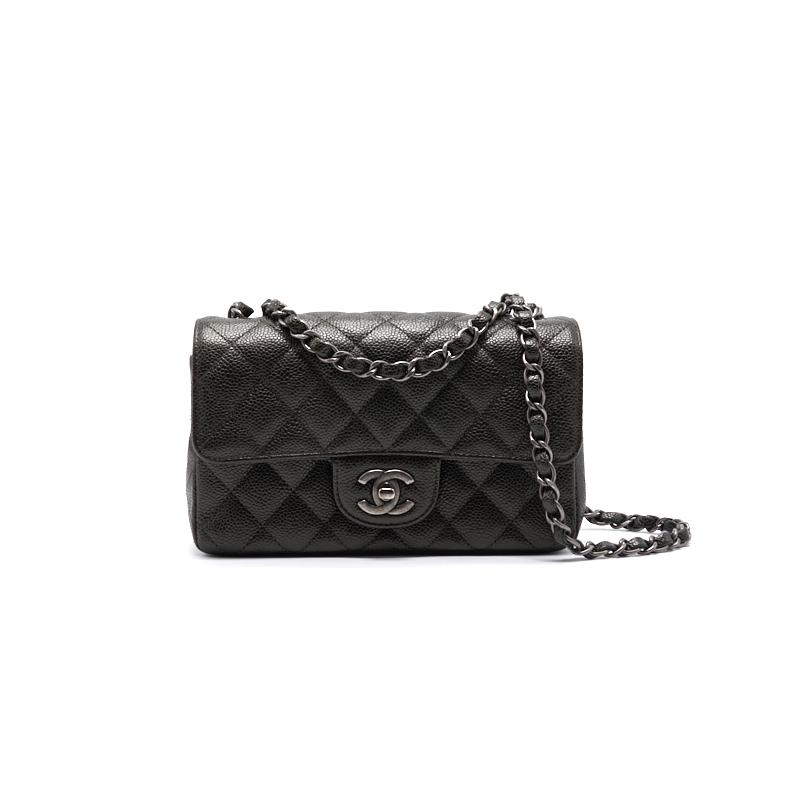 Chanel Caviar Rectangular Mini Flap Bag - EMIER