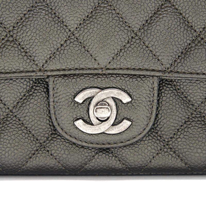 Chanel Caviar Rectangular Mini Flap Bag - EMIER