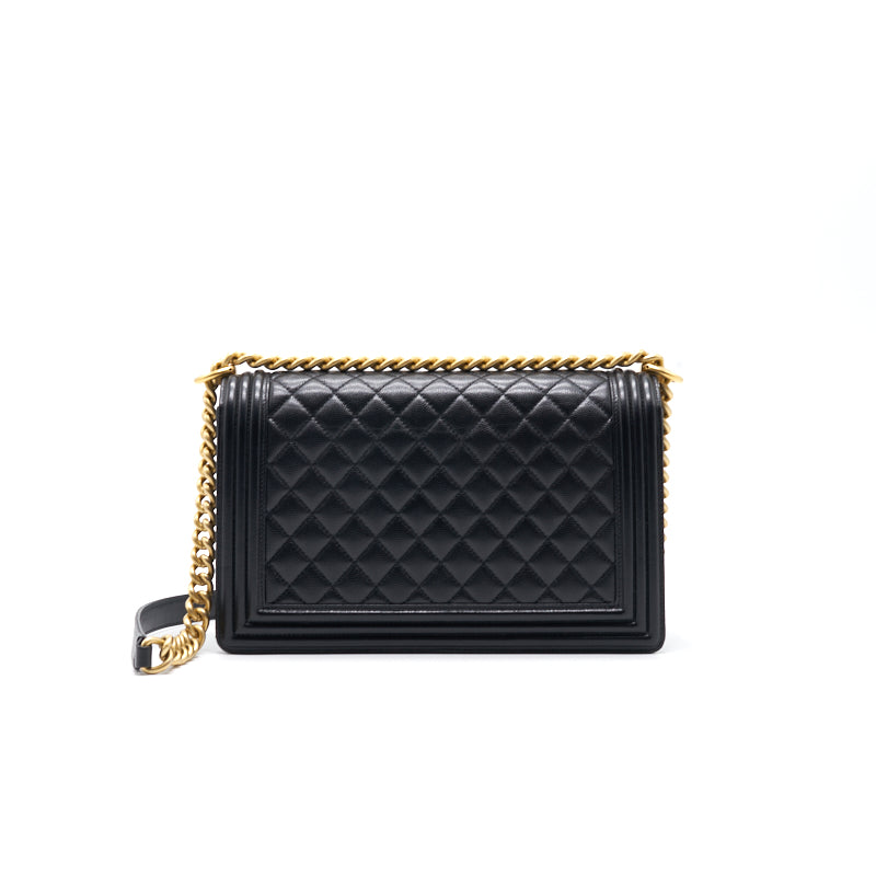 Chanel Leboy Large (New Medium) Caviar Leather Black