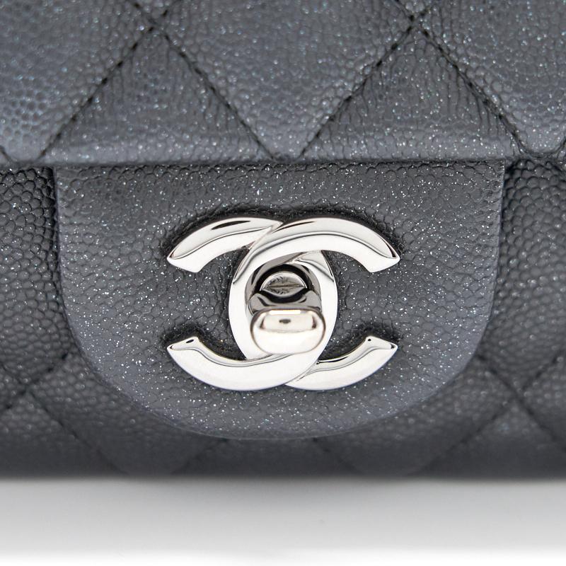 Chanel Caviar rectangular mini flap bag - EMIER