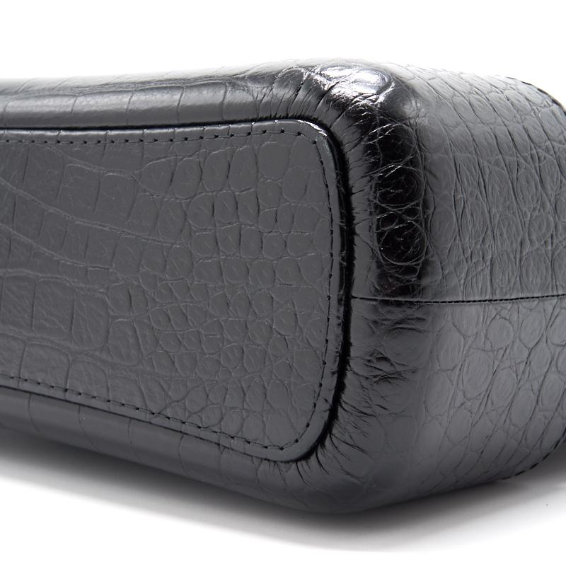Chanel’s Medium Gabrielle Hobo Bag Crocodile Embossed Calfskin Black - EMIER