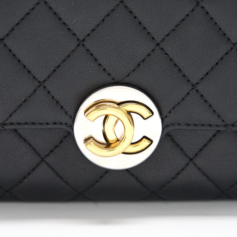 Chanel 19B Matelasse Black Mini Flap Bag - EMIER