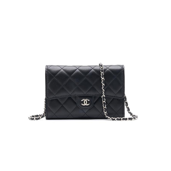 Chanel Mini Lambskin WOC Black SHW - EMIER