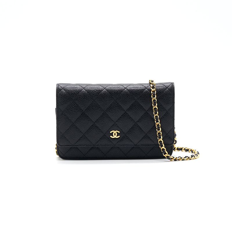 Chanel Wallet on Chain Cavier Black with GHW