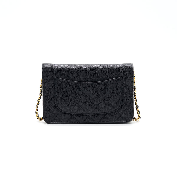 Chanel Wallet on Chain Cavier Black with GHW