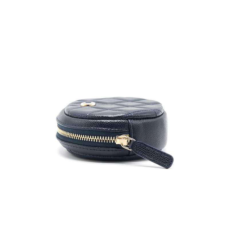 Vintage CHANEL Red Caviar Skin Round Zipper Wallet With CC Stitch Mark.  Best Vintage Gift. 0602061 - Etsy Israel