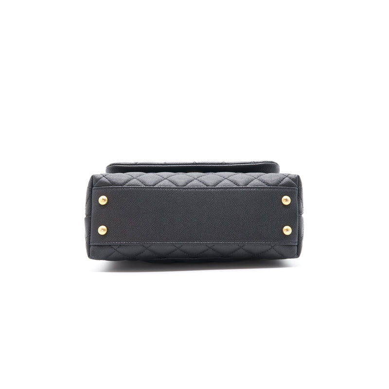 Chanel Caviar Quilted Mini Coco Handle Flap Black with GHW