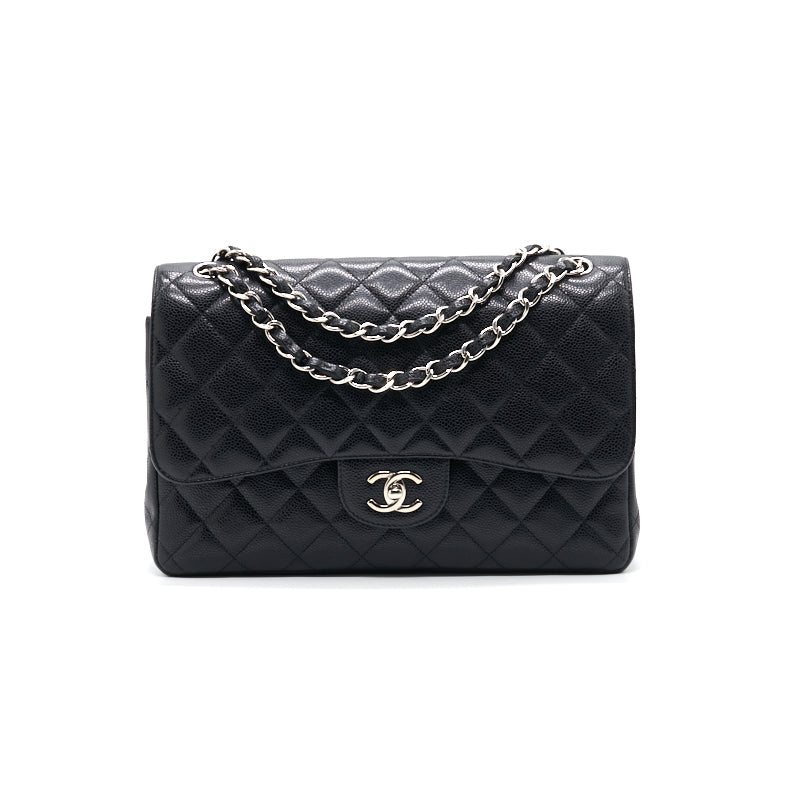 Chanel Jumbo Classic Double Flap Caviar with SHW
