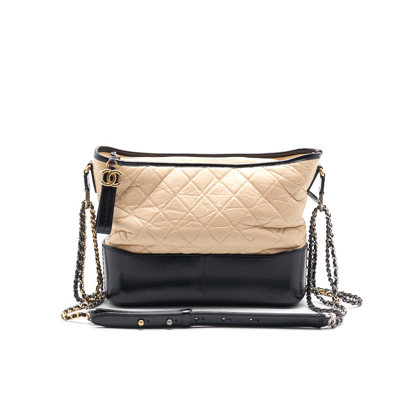 Chanel's Gabrielle Large Hobo Bag Beige/Black - EMIER