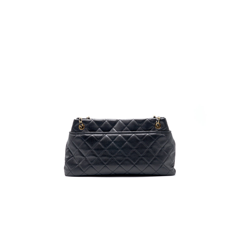 Chanel Large Black Quilted Leather CC Timeless Tote - EMIER