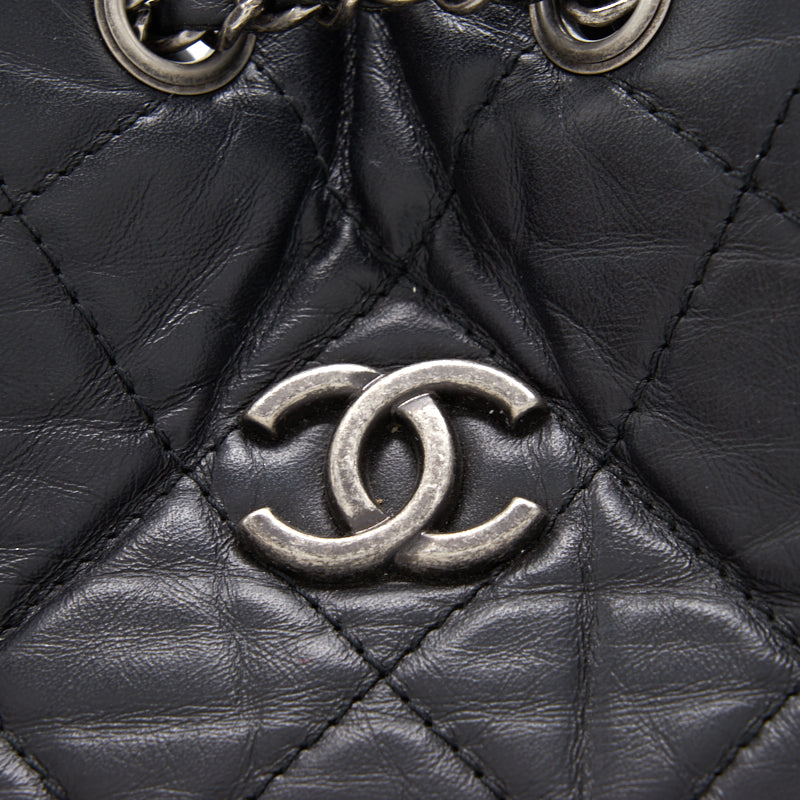 Chanel Gabrielle Backpack in Aged Calfskin Quilted Leather - EMIER