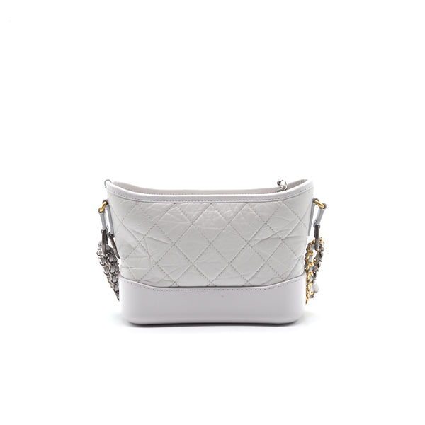 Chanel's Gabrielle Small Hobo Handbag Light Grey - EMIER
