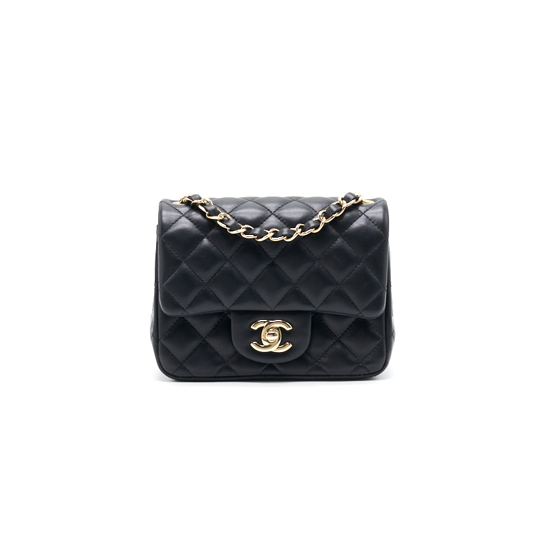 Chanel Mini Square Black Lambskin