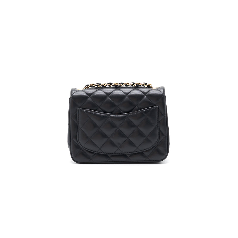 Chanel Mini Square Black Lambskin