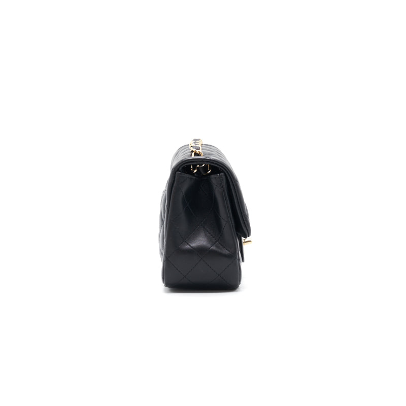 Chanel Mini Square Black Lambskin