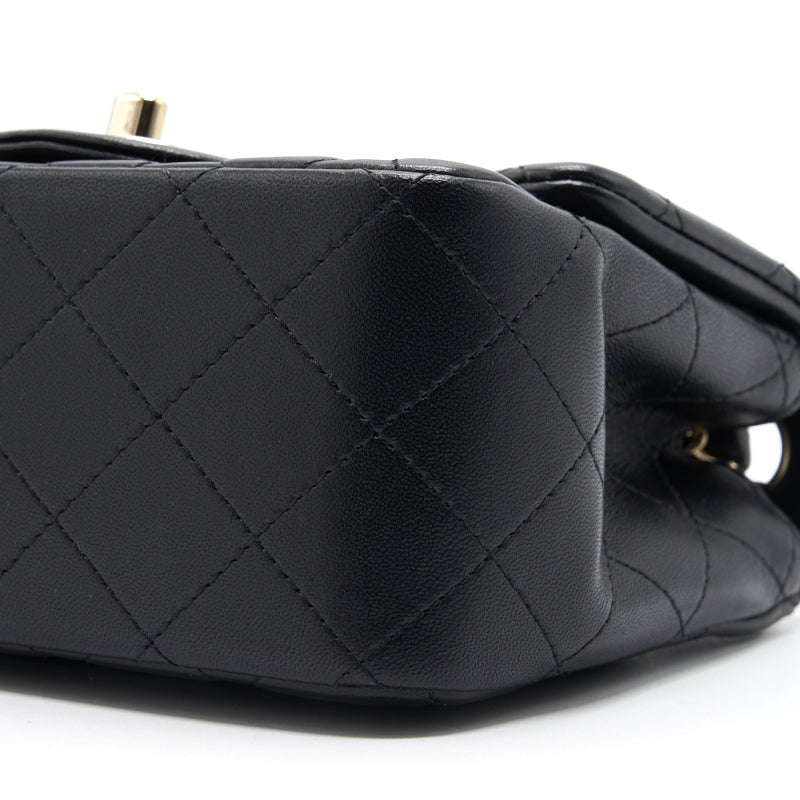 Chanel Mini Square Black Lambskin