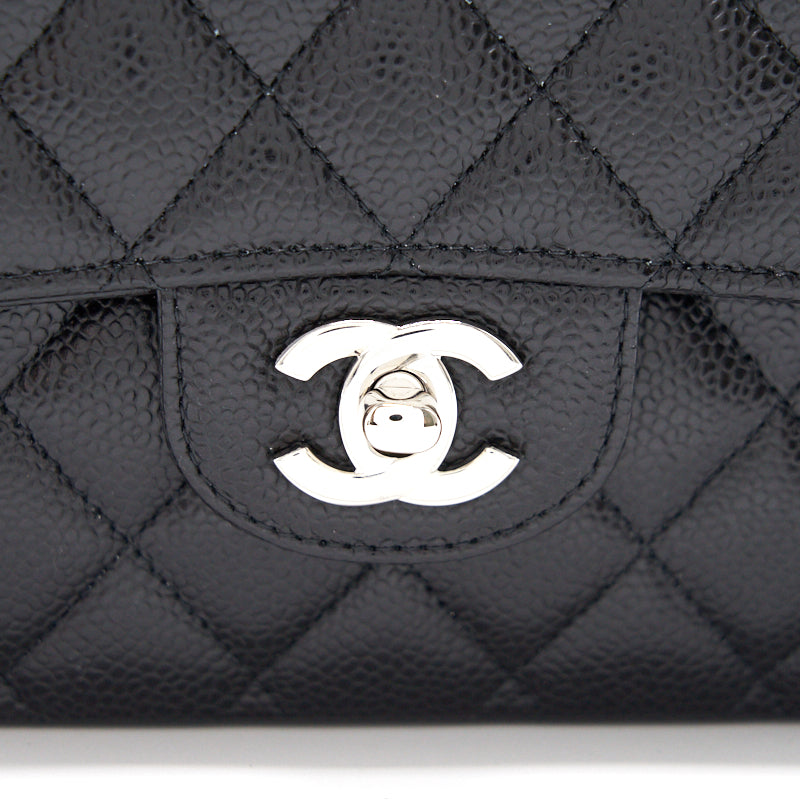 Chanel Medium 25cm Classical Double Flap Caviar Black SHW Year 2020