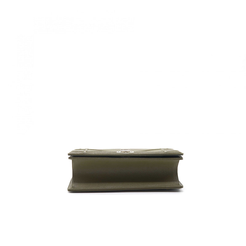 Dior Olive Leather Medium Diorama Shoulder Bag - EMIER