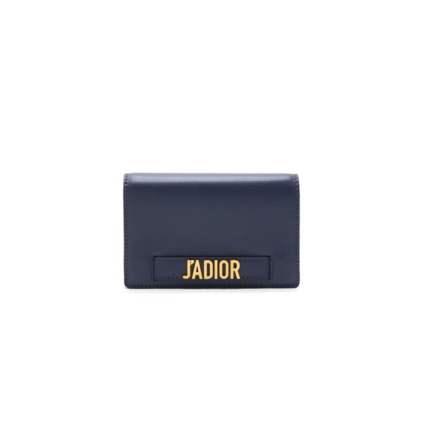 Dior J'ADIOR wallet on chain Navy with GHW - EMIER