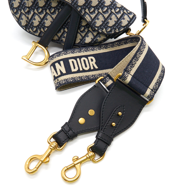 Dior Oblique Saddle Mini Bag with Strap (sell in one set)
