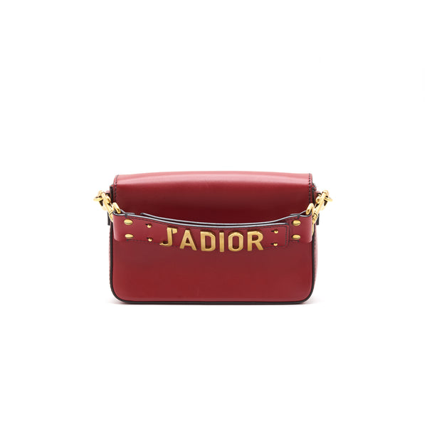 Dior J'adior Clutch Red GHW with Removable and Adjustable Top Handle