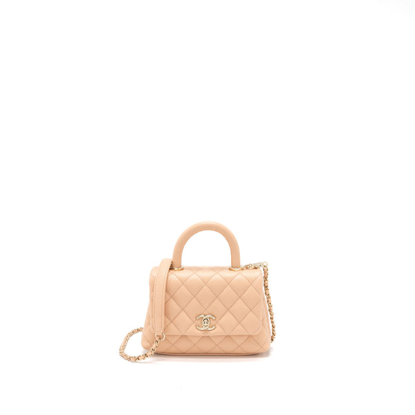 Chanel Mini Coco Handle Bag Caviar Light Pink LGHW