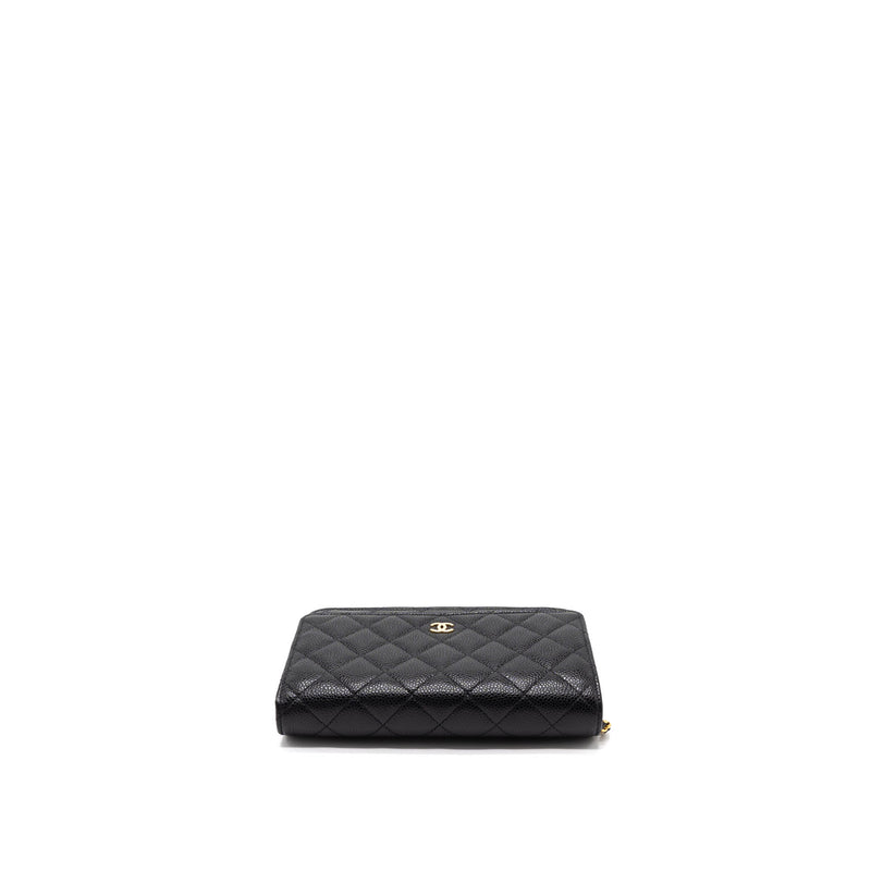 Chanel Classic Wallet on Chain Caviar Black GHW (Microchip)