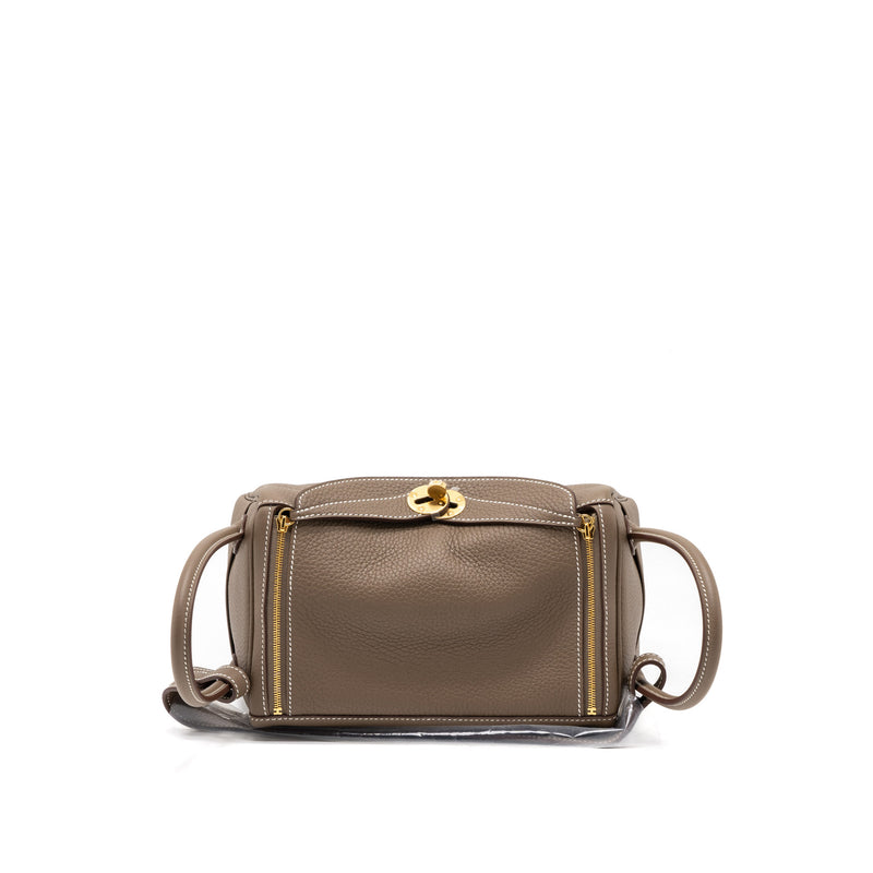 Hermes Lindy 26 Clemence Etoupe GHW Stamp U