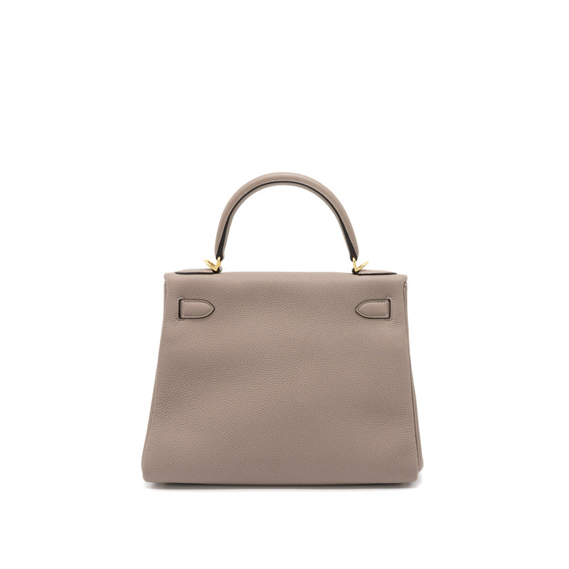 Hermes Kelly 28 Togo M8 Gris Asphalte GHW Stamp A
