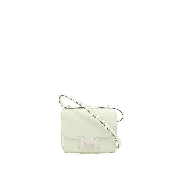 Hermes Constance Mini Epsom 0S Vert Fizz SHW Stamp U (New Version)