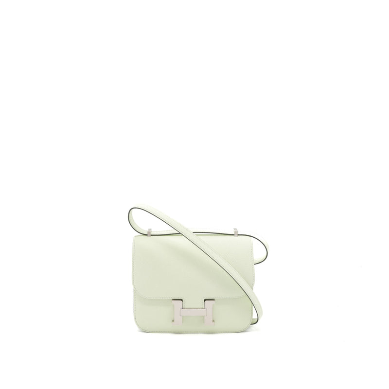 Hermes Constance Mini Epsom 0S Vert Fizz SHW Stamp U (New Version)