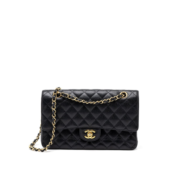 Chanel Medium Classic Double Flap Bag Caviar Black GHW