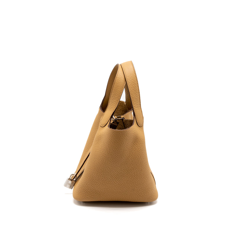 Hermes Picotin 18 Clemence Biscuit SHW Stamp U