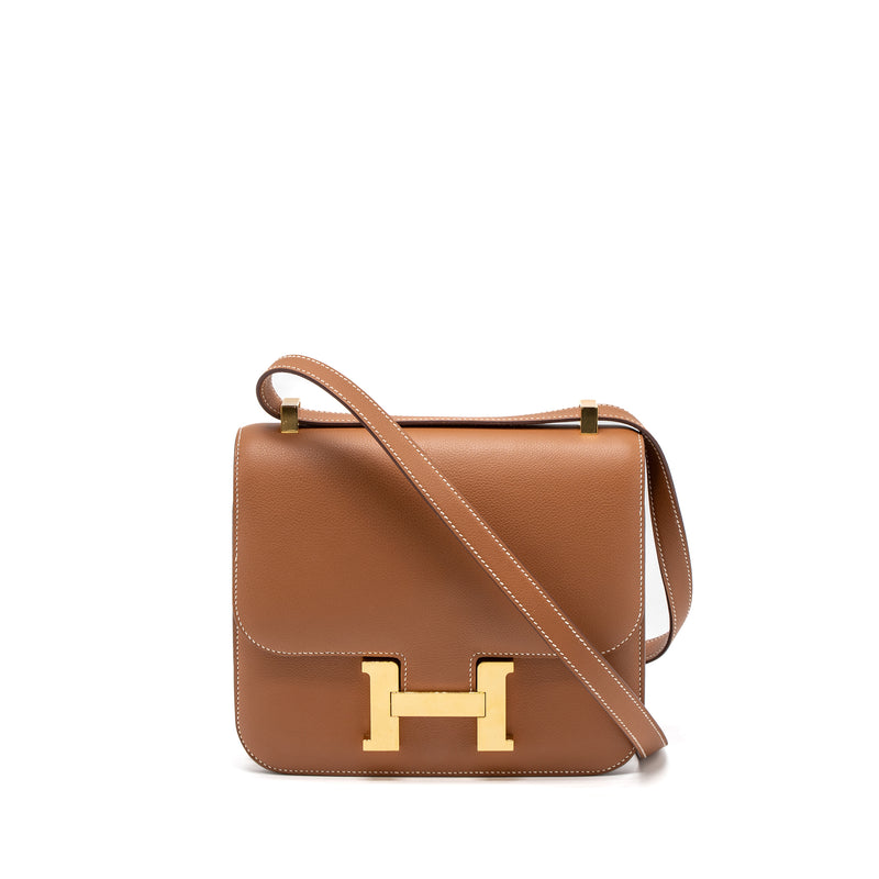 Hermes Constance 24 Evercolor Gold GHW Stamp D